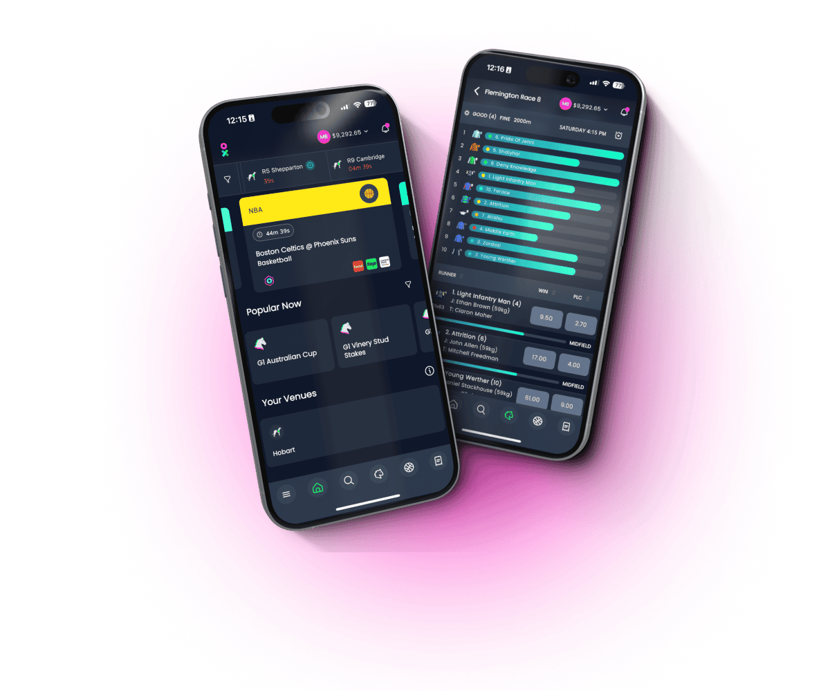 Image of Bet Right's mobile apps for iOS and Android